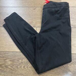 Spanx Jean-ish Ankle Leggings Size Medium, Black, Regular Inseam